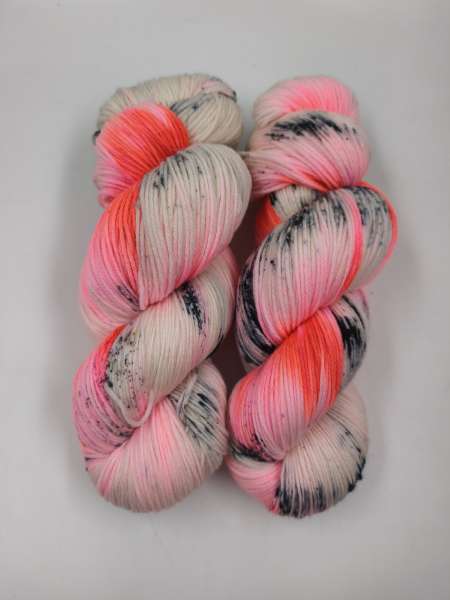 Einöder Merino  Socke  *** Neonstreusel Red