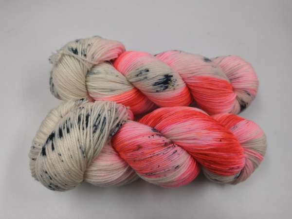 Einöder Merino  Socke  *** Neonstreusel Red