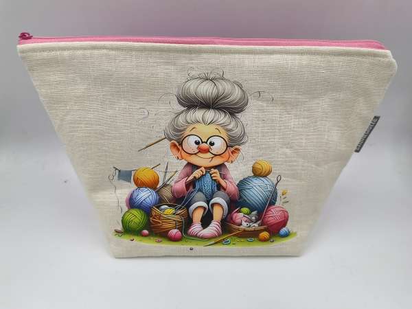 Projekt Tasche für Sockenprojekte   ***  OMA mit Wollberg