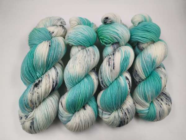 Einöder Merino  Socke  *** Neon Streusel - BLUE