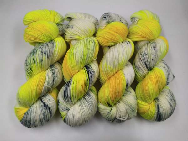 Einöder Merino  Socke  *** Neon Streusel - GELB