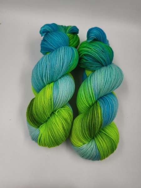 Einöder Merino  Socke  *** NEONGRÜNES TÜRKIS