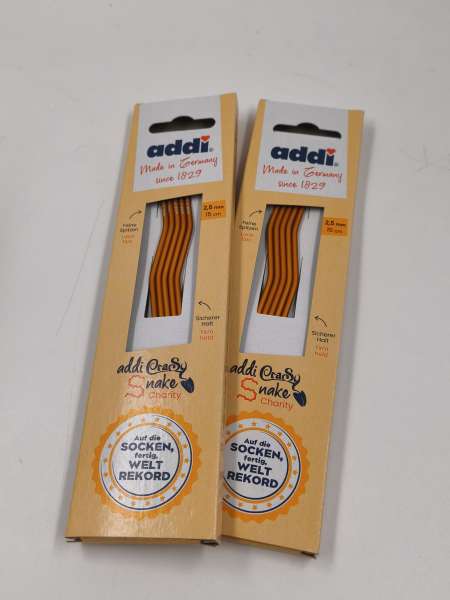 " addi Crasy Snake Nadelspiel  -  15 cm  ***    2,5 mm