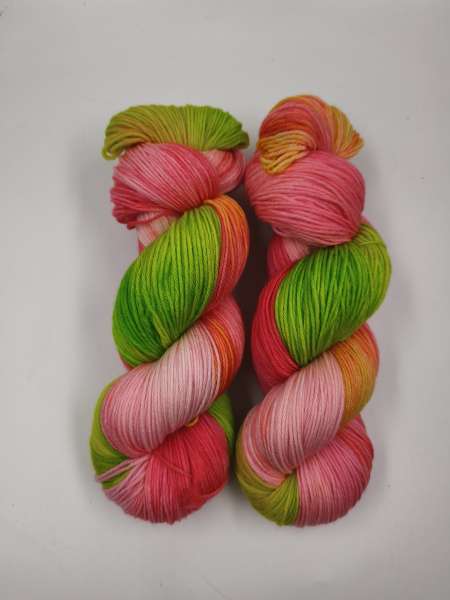 Einöder Merino  Socke  ***  MELONEN LIMES