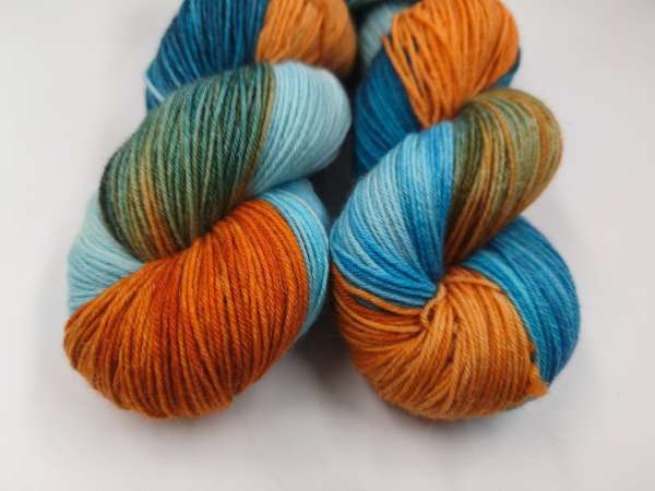 Merino Alpaka Sock  -  ORANGES ISLAND
