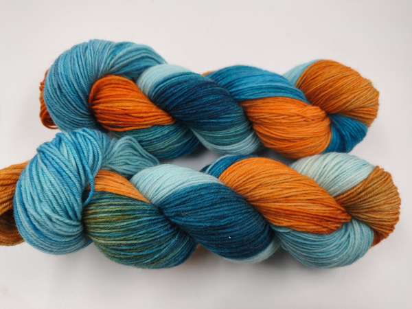 Merino Alpaka Sock  -  ORANGES ISLAND