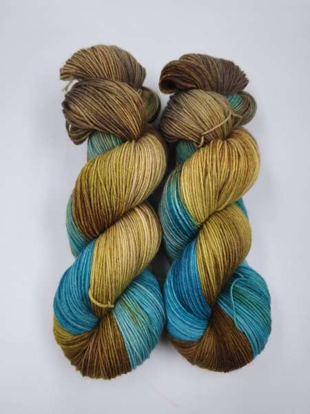 Merino Alpaka Sock  - TÜRKISES MOOSE