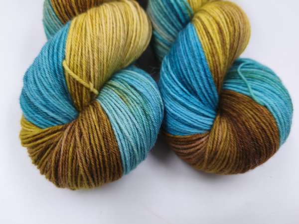 Merino Alpaka Sock  - TÜRKISES MOOSE