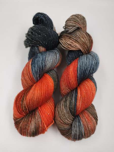 Silber Merino  -  SCHWARZES ROTBRAUN