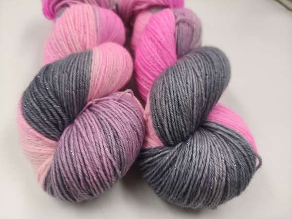 Silber Merino  -  GRAUES PINK