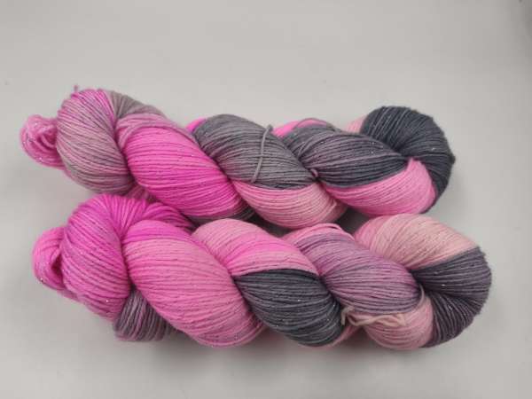 Silber Merino  -  GRAUES PINK