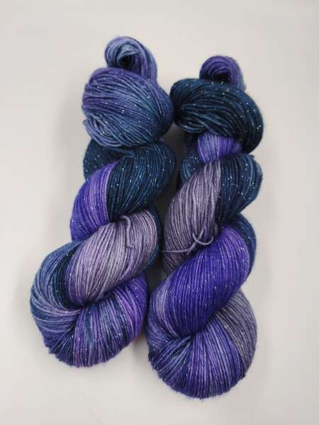 Silber Merino  -  GRAUBLAUES PURPLE