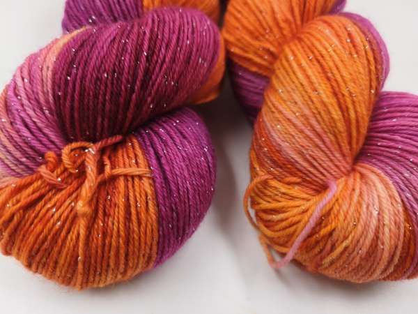 Silber Merino  -  ORANGER ROTKOHL