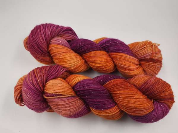 Silber Merino  -  ORANGER ROTKOHL