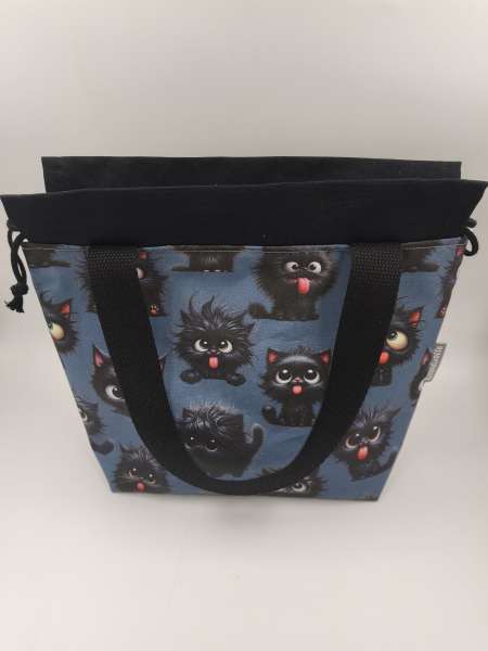 Handle Bag Projekt Tasche Gr. M     ***  FRECHE KATZEN