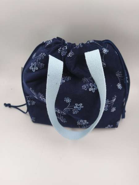 Handle Bag Projekt Tasche Gr. M     *** BESTICKTE BLUMEN ( Feincord )
