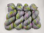 Einöder Merino  Socke  ***  Neon Konfetti Grau